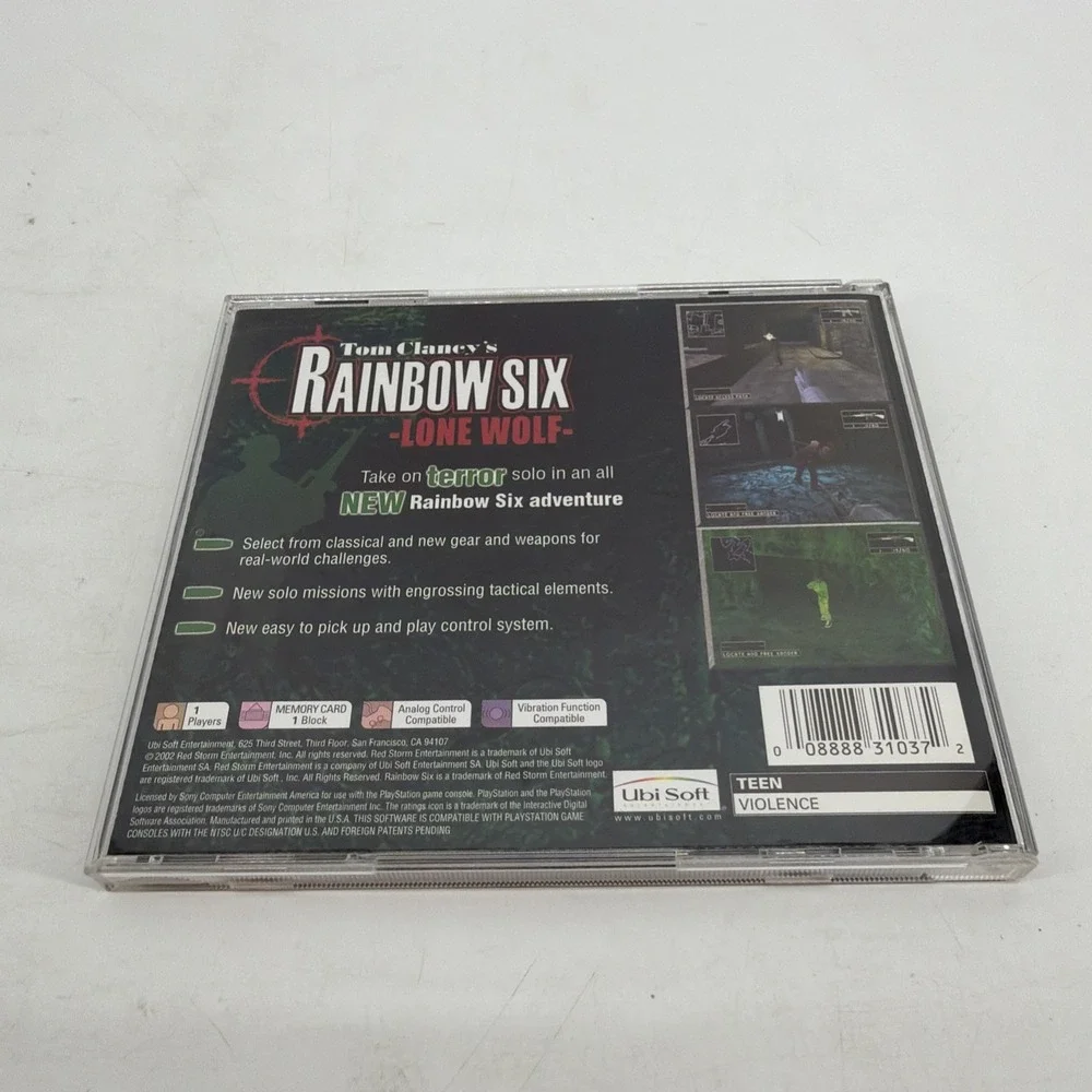 Tom Clancy's Rainbow Six Lone Wolf Sony PlayStation Complete with Manual